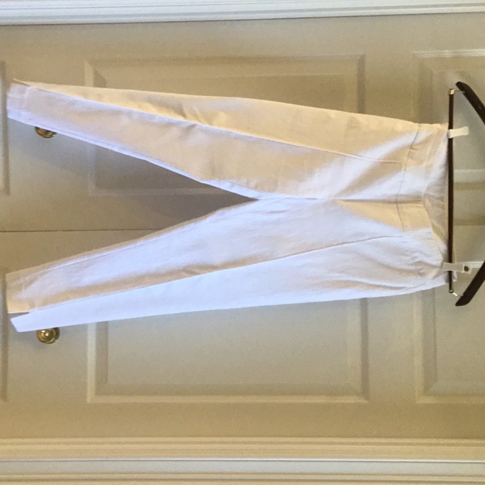 Thin Her white ankle stretchy slacks pull on washable